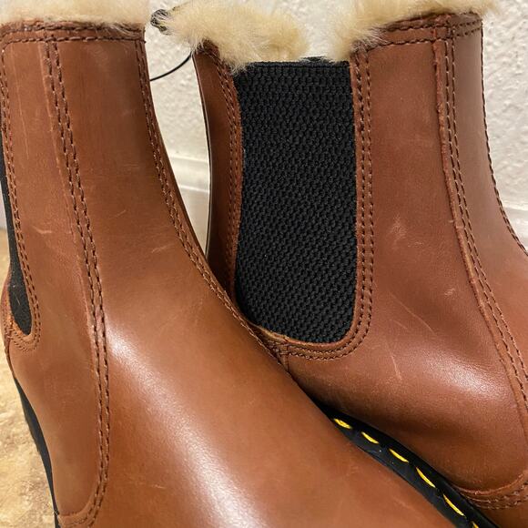 Dr. Martens Brown Ankle Boots with Black Sole - Picture 8 of 12